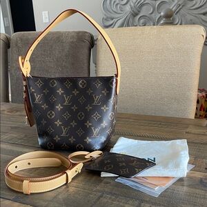 Monogram Brown and Tan All in small Shoulder Bag